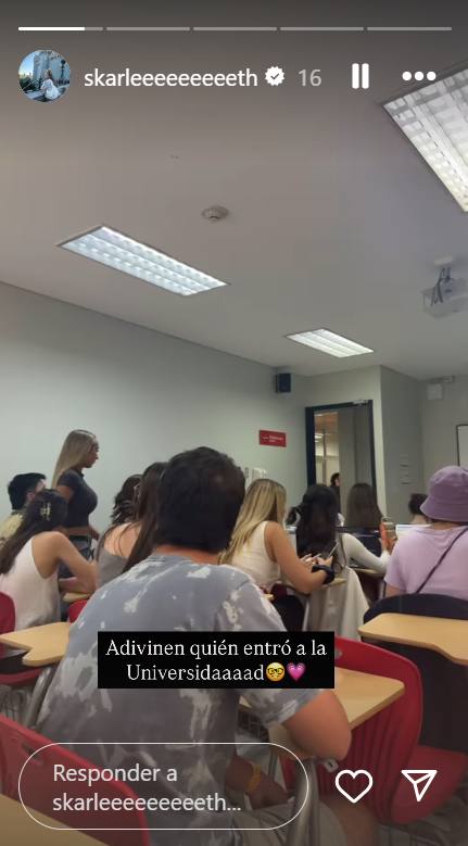 Skarleth Labra en la Universidad