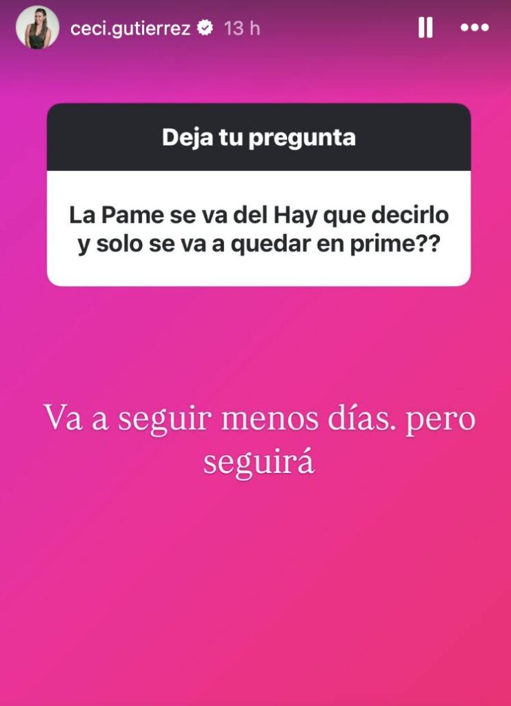 Cecilia Gutiérrez aclara las dudas