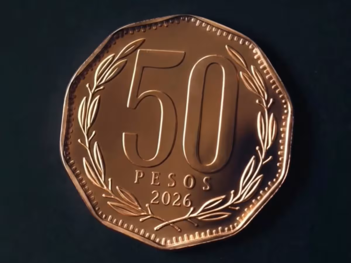 Nueva moneda de 50 pesos.