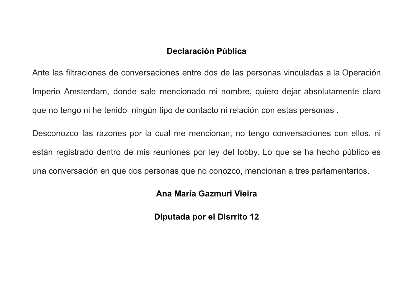 comunicado