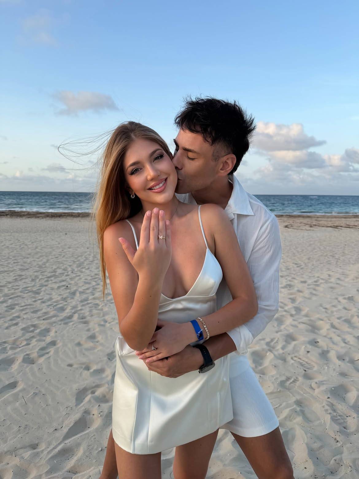 Disley Ramos y Claudio Valdivia durante sus vacaciones en Punta Cana