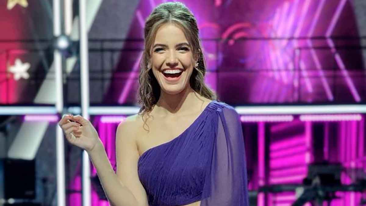 Millaray Viera en su última etapa como animadora de televisión abierta