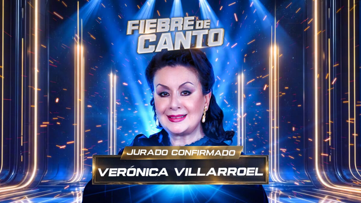 La soprano Verónica Villarroel con evidente expresión de incomodidad y molestia durante su rol como jueza en el programa Fiebre de Canto