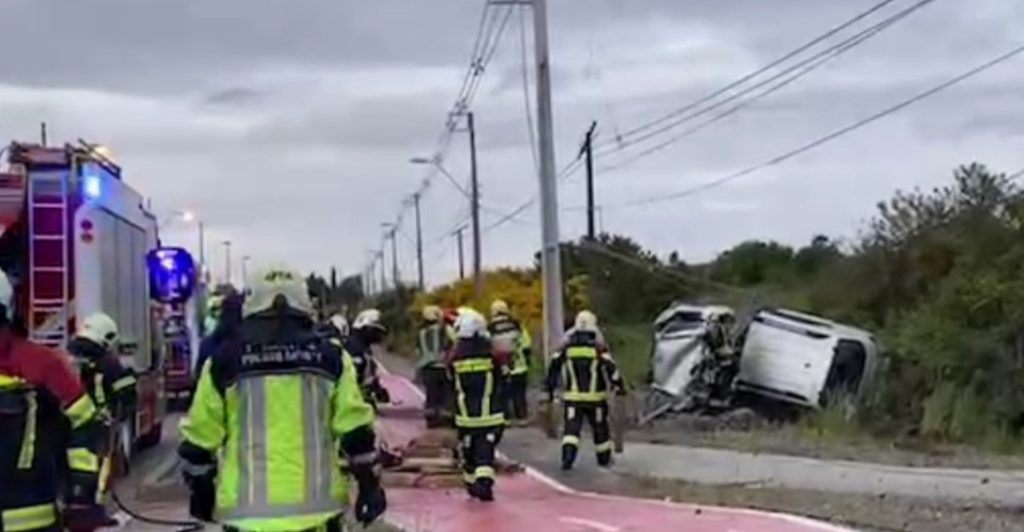 Accidente frente a Outlet Paseo Alerce