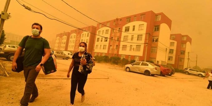 Incendio forestal en Quilpué