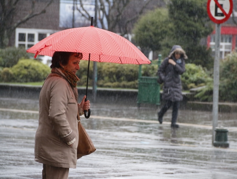 Lluvia en la Región de los Lagos