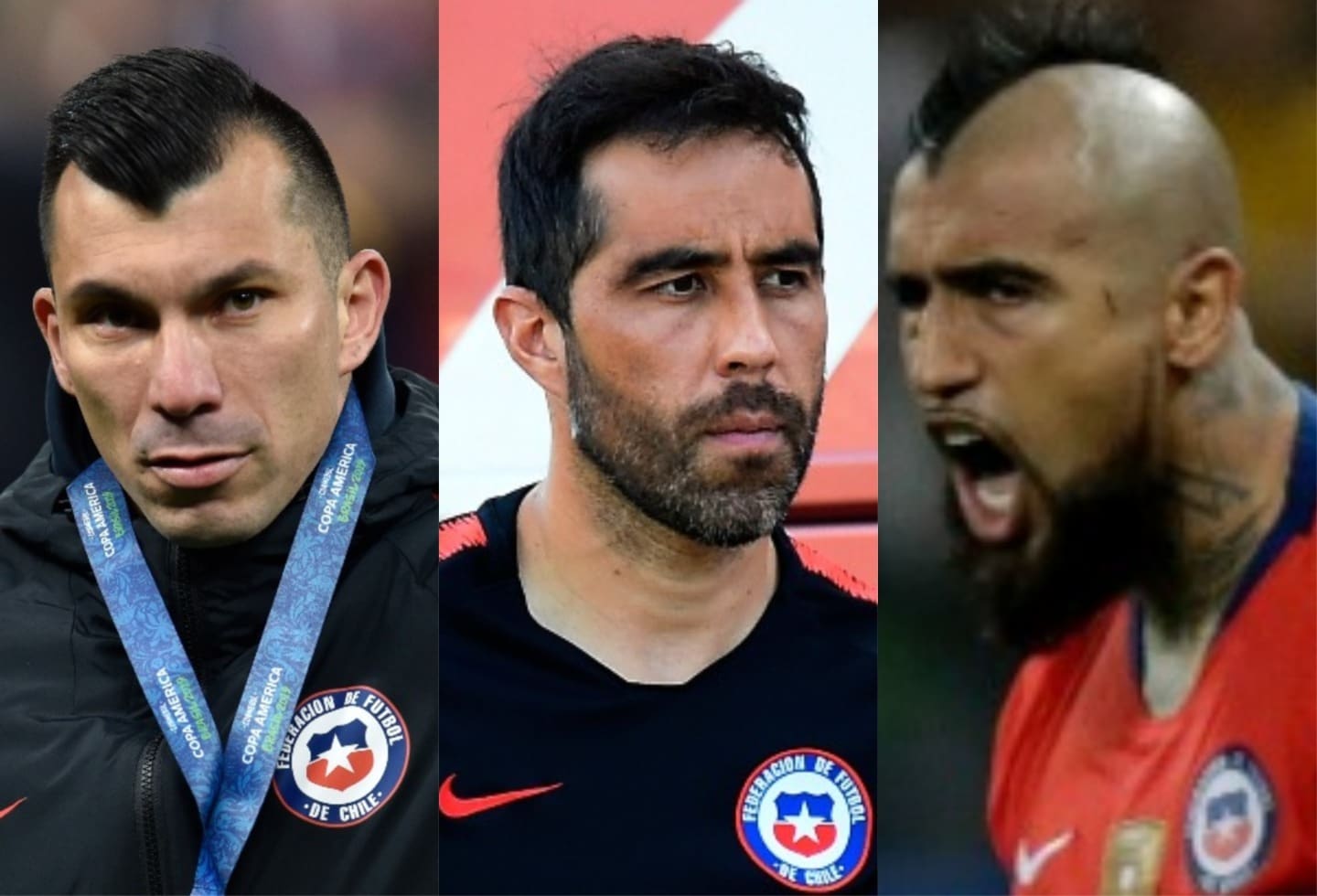 Gary Medel, Claudio Bravo, Arturo Vidal