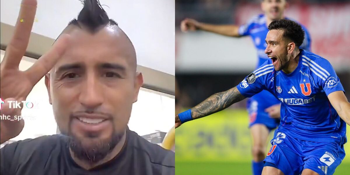 Arturo Vidal felicita a la U