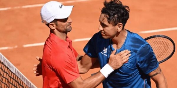 Alejandro Tabilo es elogiado por Djokovic