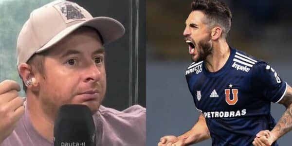 Joaquín Larrivey encara a Coke Hevia