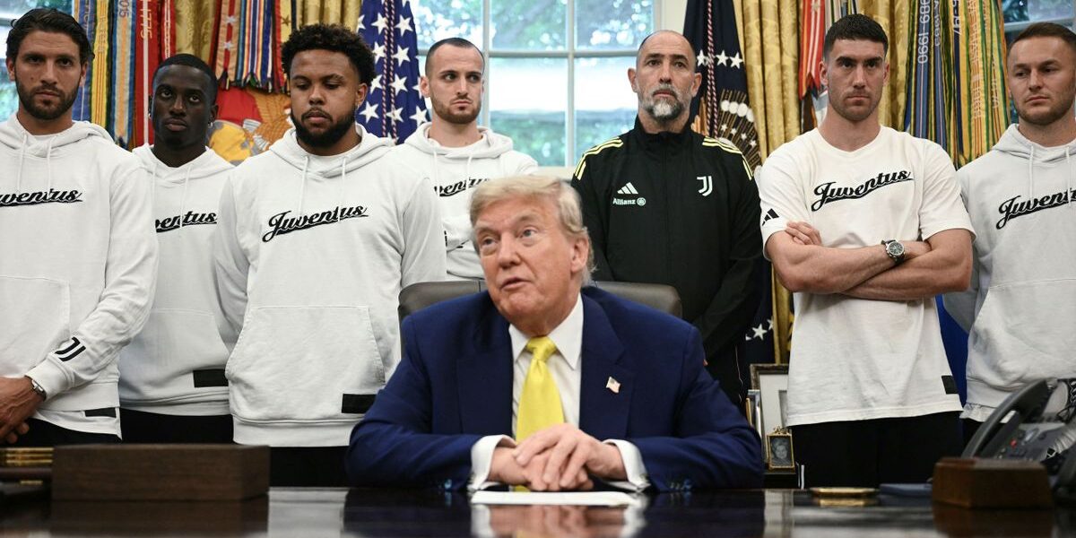 El incómodo momento que vivieron jugadores de la Juventus con Donald Trump