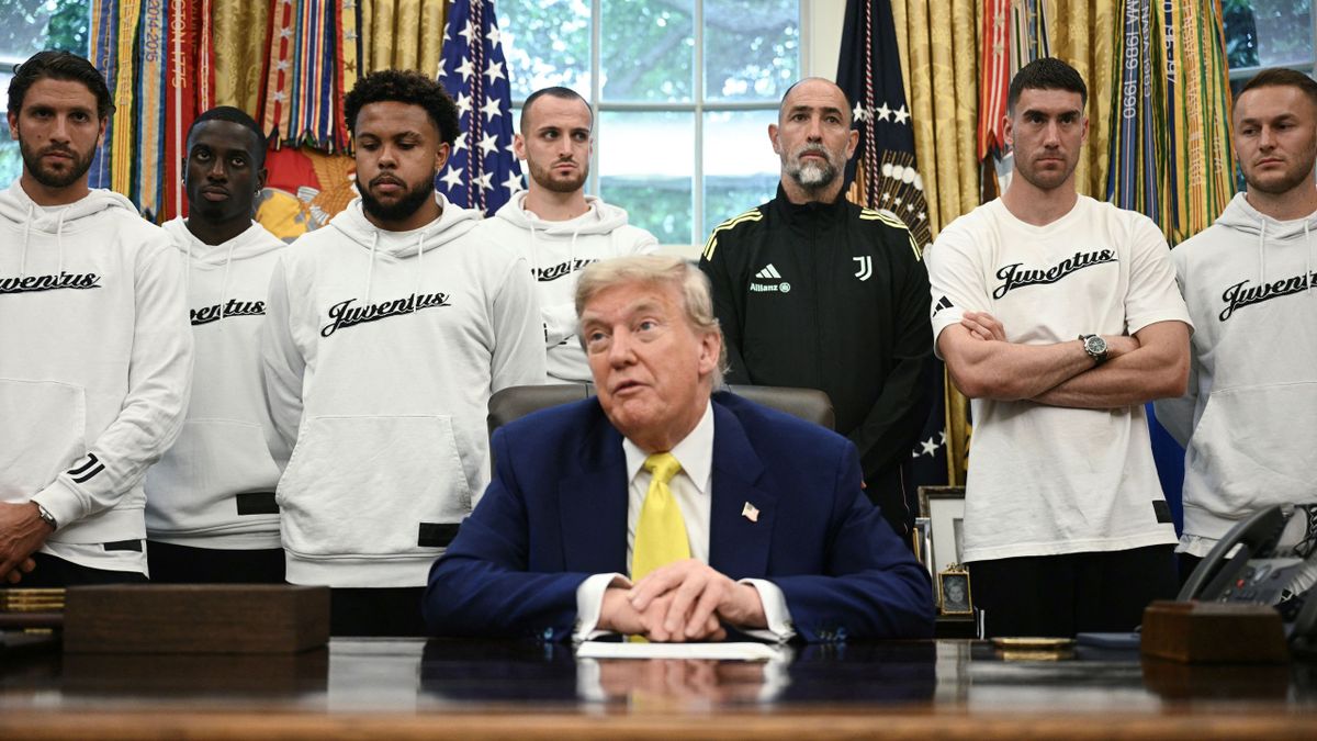 El incómodo momento que vivieron jugadores de la Juventus con Donald Trump