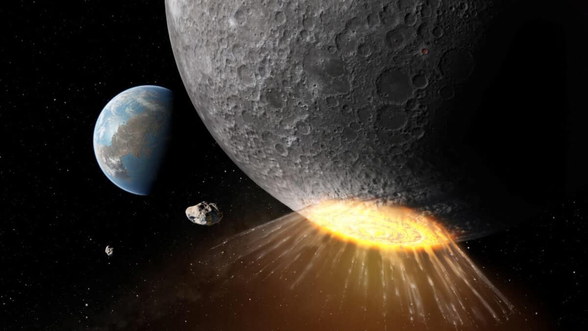 asteroide contra la Luna