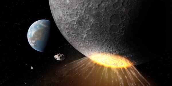 asteroide contra la Luna