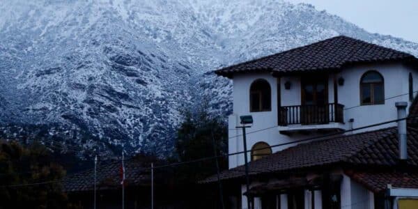lluvia y nieve en Santiago