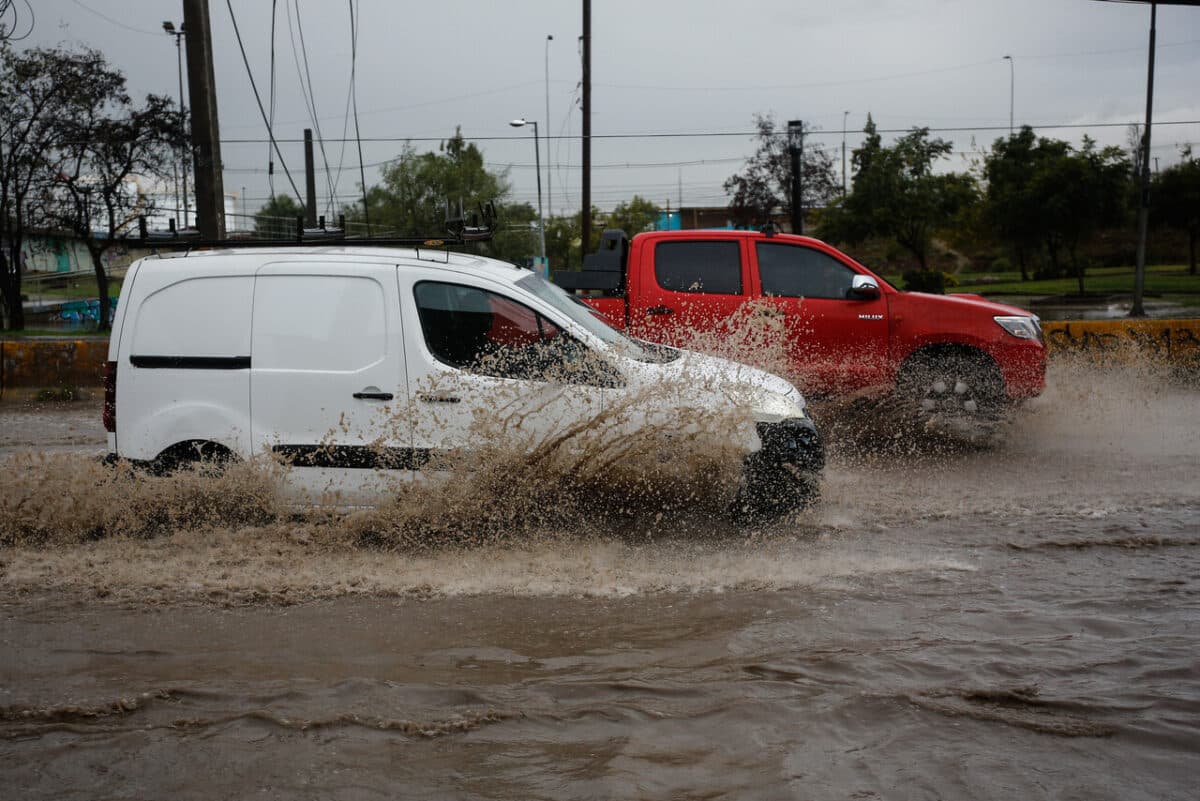lluvia en Santiago