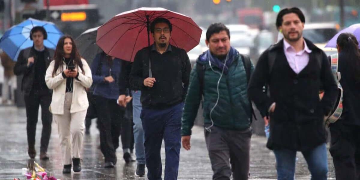 lluvia en Santiago