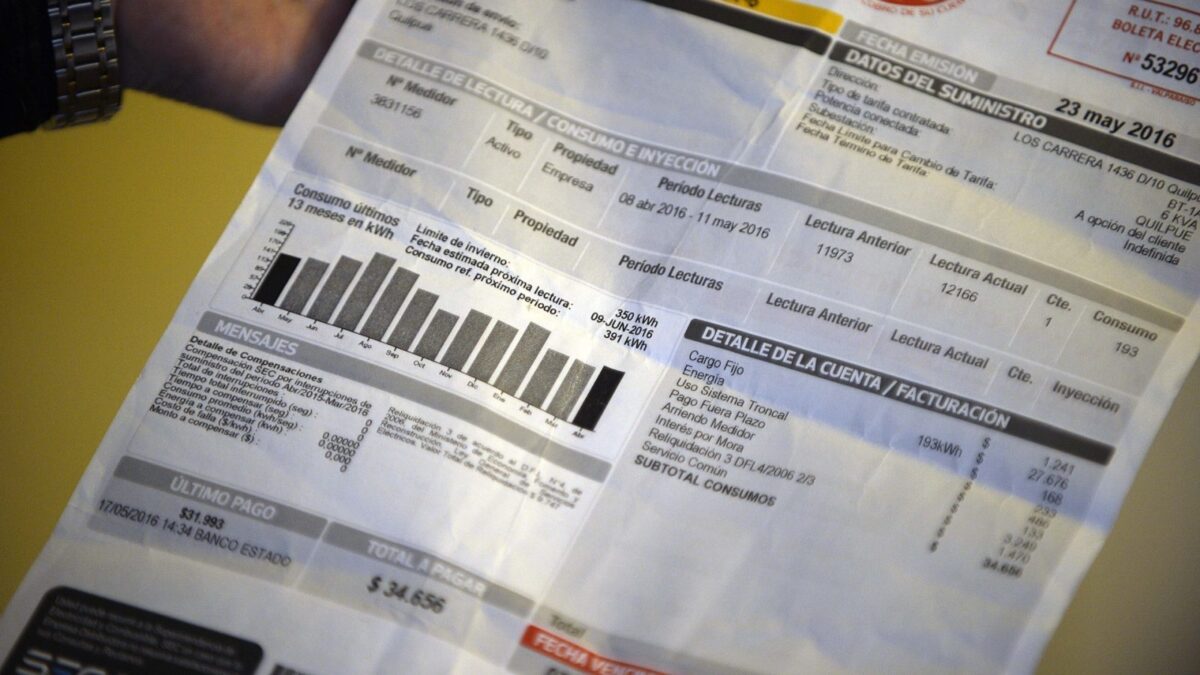 alza en cuenta de luz