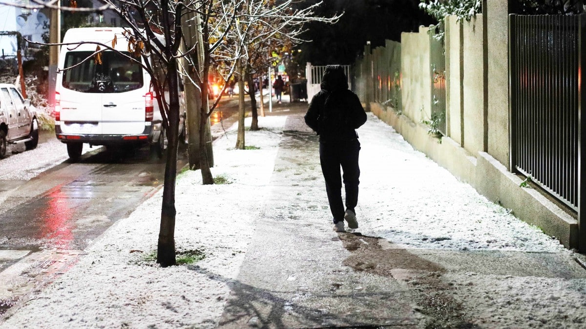 nieve en Santiago