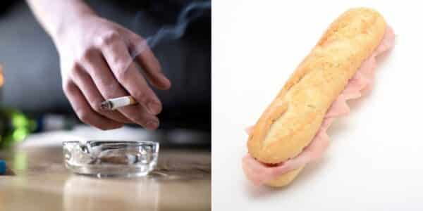 sándwich con jamón