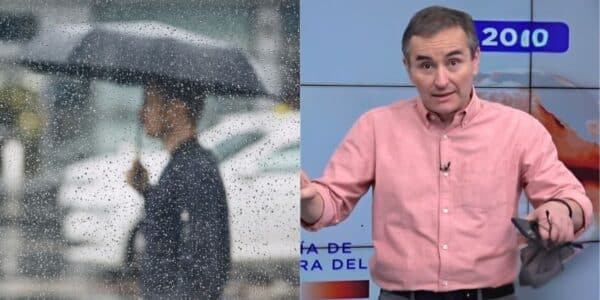 Alejandro Sepúlveda explicando amenaza del Súper Niño para Chile