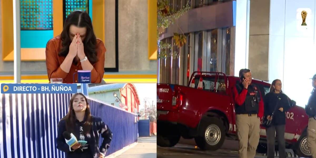 Andrea Arístegui reaccionando en televisión a la muerte de una niña en Las Condes