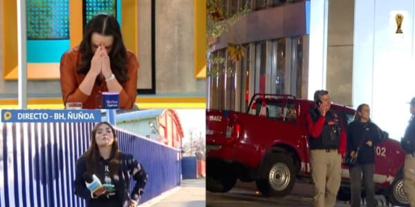 Andrea Arístegui reaccionando en televisión a la muerte de una niña en Las Condes