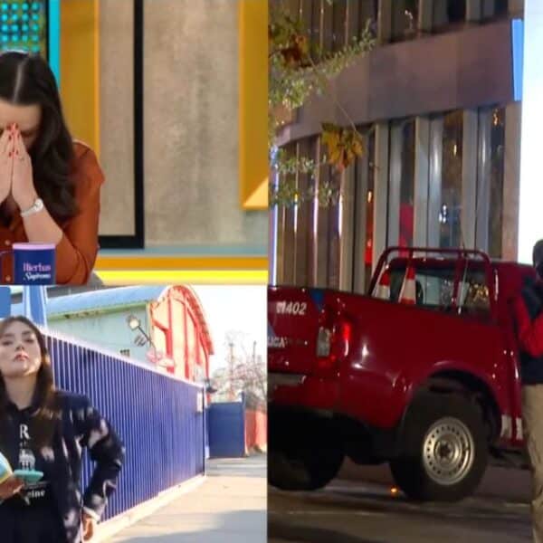 Andrea Arístegui reaccionando en televisión a la muerte de una niña en Las Condes