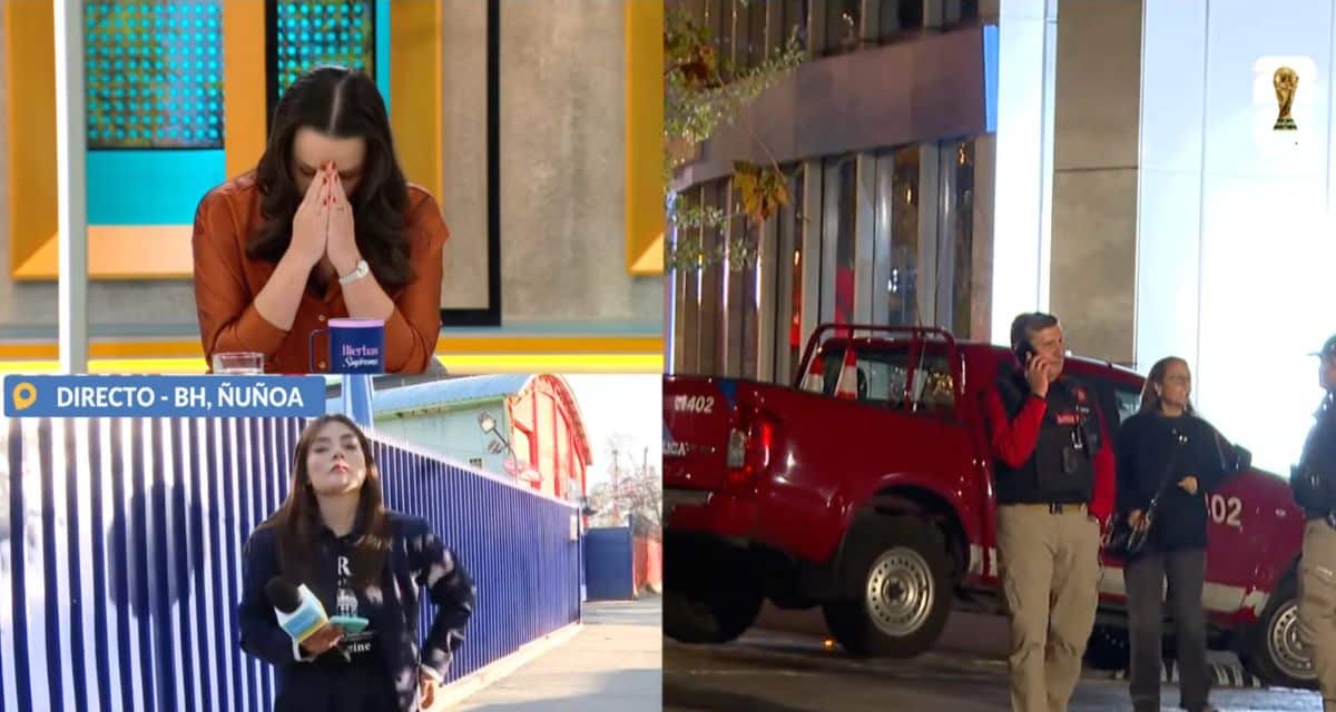 Andrea Arístegui reaccionando en televisión a la muerte de una niña en Las Condes