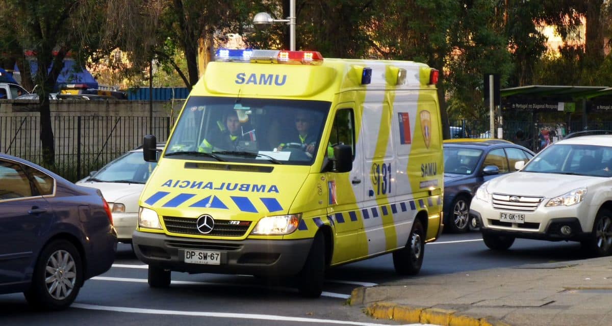 Procedimiento policial tras atropello de niñas en Cerrillos