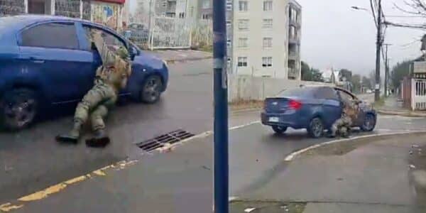Carabinero arrastrado en Chiguayante por vehículo durante persecución policial