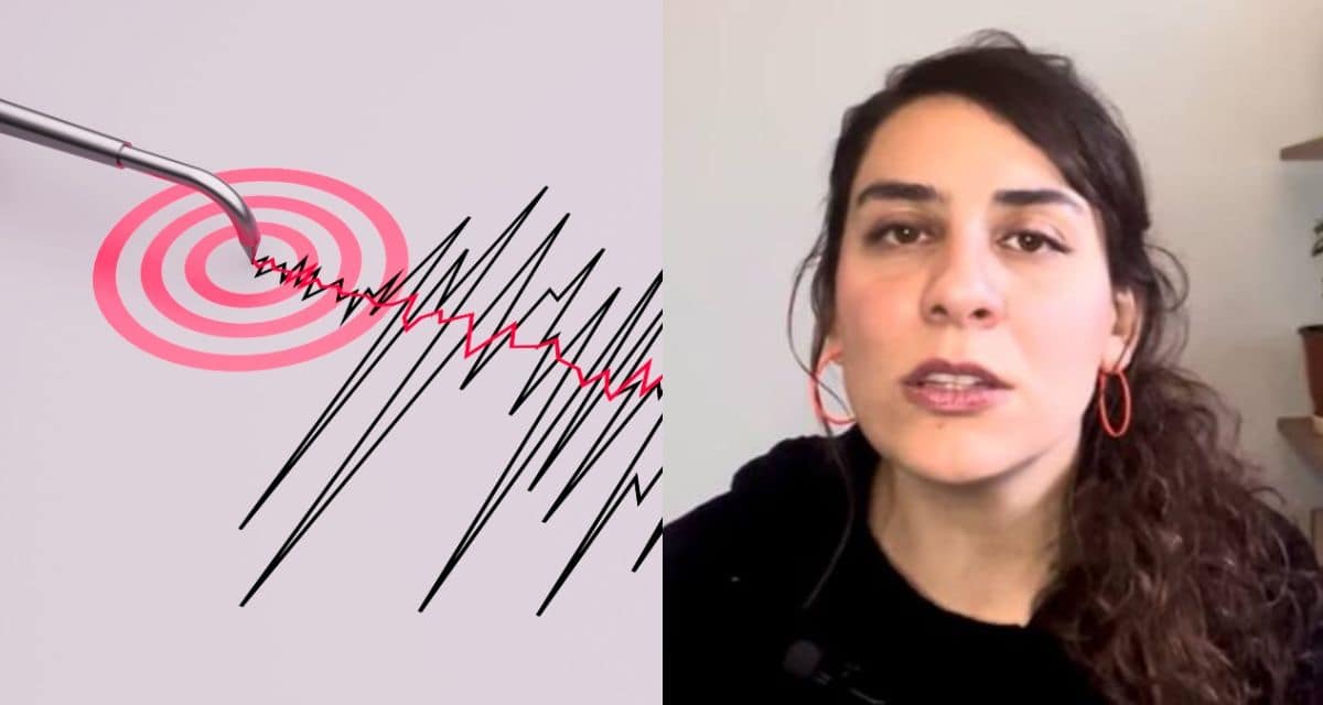 Consuelo Ulloa reaccionando al sismo registrado en el norte de Chile