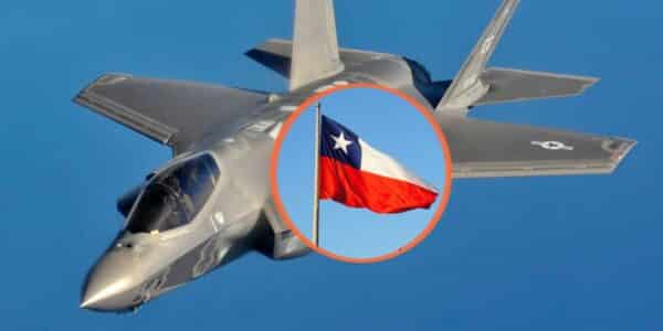 Avión F-35 participando en actividades junto a la Fuerza Aérea de Chile