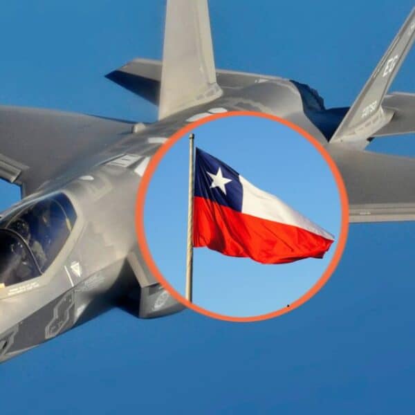 Avión F-35 participando en actividades junto a la Fuerza Aérea de Chile