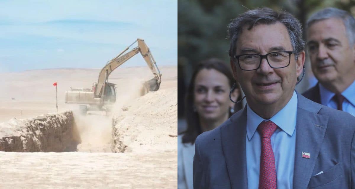 Ministro Fernando Barros se refiere a avance de zanja fronteriza en el norte de Chile