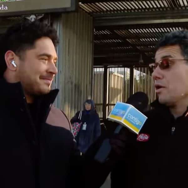Gino Costa reaccionando a polémico comentario durante despacho en Maipú