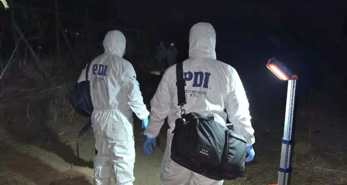 Procedimiento policial tras femicidio ocurrido en Limache