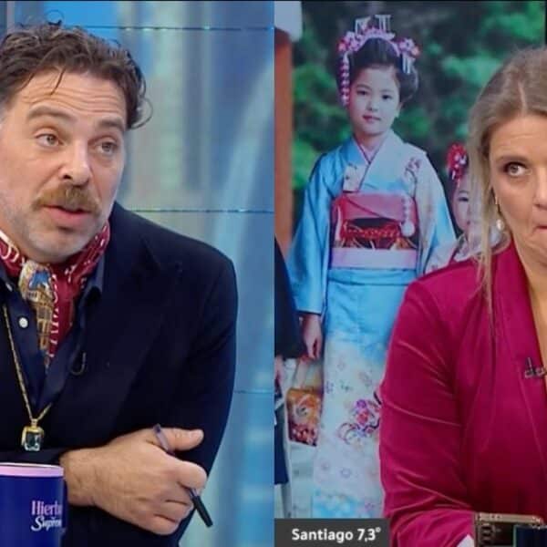 José Antonio Neme y Marianne Schmidt discutiendo en Mucho Gusto