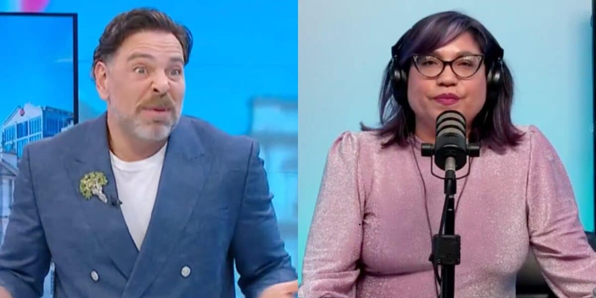 José Antonio Neme reaccionando a críticas de Alejandra Valle en Mucho Gusto