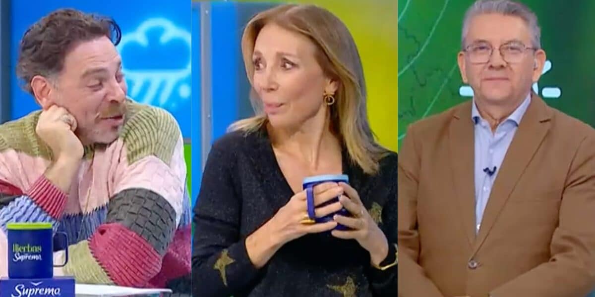Karen Doggenweiler en Mucho Gusto durante comentario de José Antonio Neme