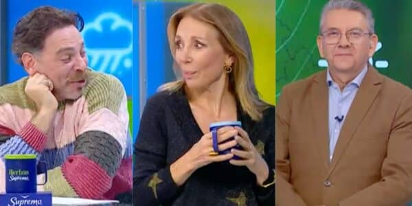 Karen Doggenweiler en Mucho Gusto durante comentario de José Antonio Neme