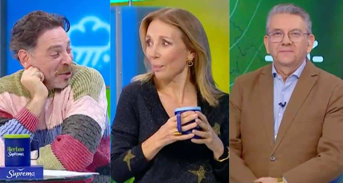 Karen Doggenweiler en Mucho Gusto durante comentario de José Antonio Neme