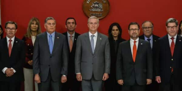 María Pía Adriasola durante el cambio de gabinete encabezado por José Antonio Kast