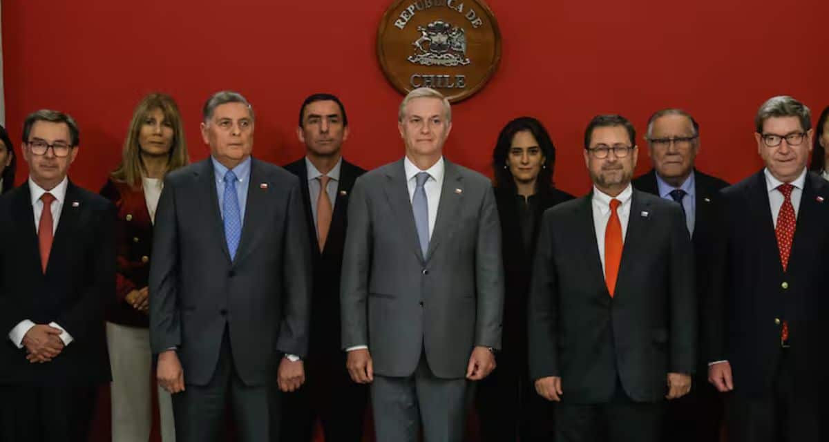 María Pía Adriasola durante el cambio de gabinete encabezado por José Antonio Kast