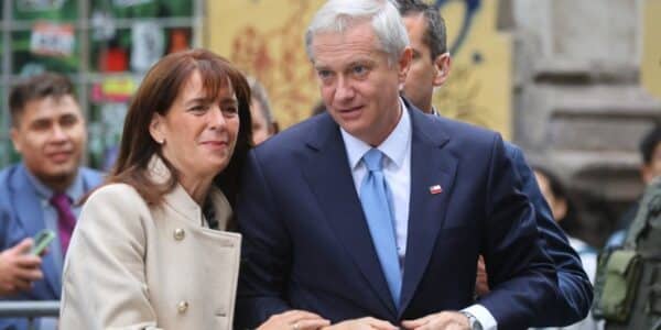 María Pía Adriasola acompañando actividades del Gobierno en La Moneda