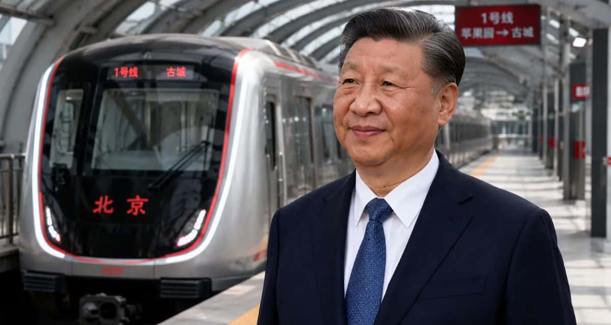 Nuevos trenes del Metro de Bogotá construidos en China para la futura línea elevada