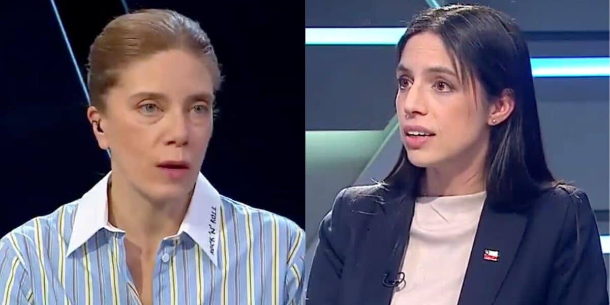 Mónica Rincón conversando con la ministra de Medio Ambiente sobre cambio climático