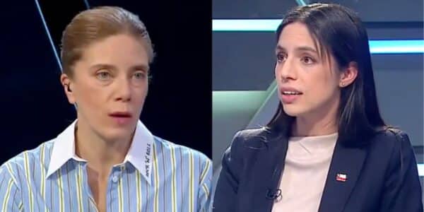 Mónica Rincón conversando con la ministra de Medio Ambiente sobre cambio climático
