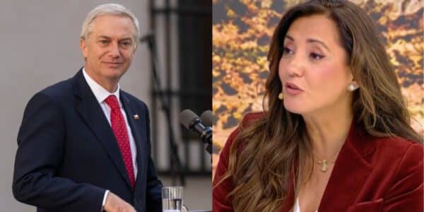 Priscilla Vargas reaccionando en vivo a debate sobre José Antonio Kast
