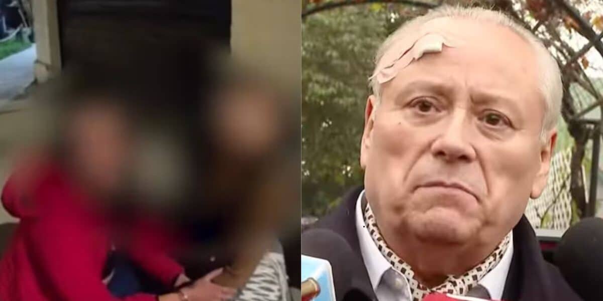 Madre de delincuente baleado llegando tras el turbazo a la casa de Iván Aróstica